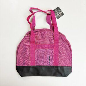 L.A. GEAR Vintage 80s Duffle Gym Tote Bag NWT Deadstock Pink Iridescent Black
